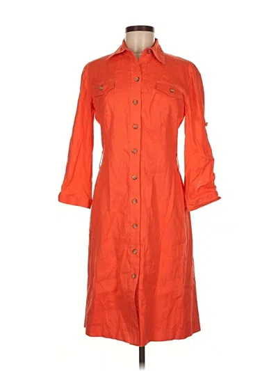 Pre-owned Tahari By Asl Casual Dress In Orange