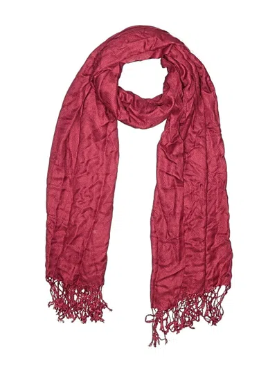 Pre-owned Unbranded Scarf In Burgundy