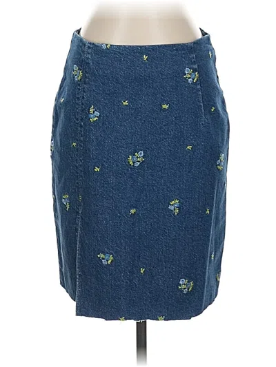 Pre-owned Avec Les Filles Denim Skirt In Blue