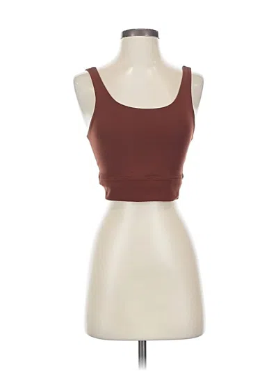 Pre-owned Nike Tube Top Brown Strapless Neckline Tops