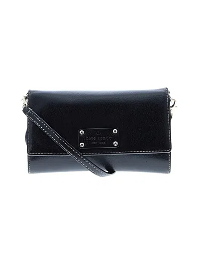 Pre-owned Kate Spade New York Leather Crossbody Bag In Black