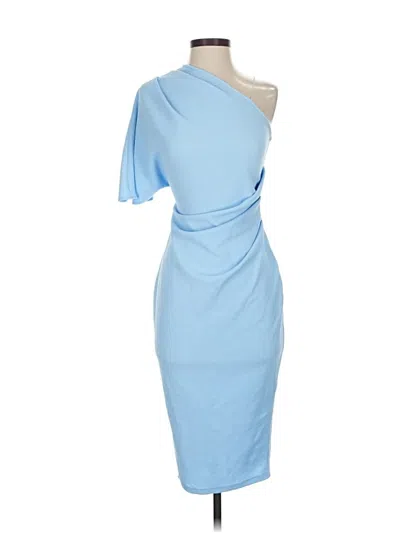 Pre-owned Asos Design Cocktail Dress In Blue