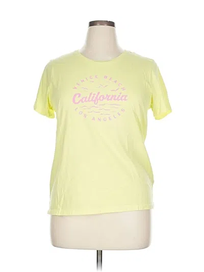 Pre-owned J.crew Factory Store Short Sleeve T-shirt In Yellow