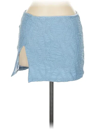 Pre-owned Princess Polly Casual Skirt In Blue
