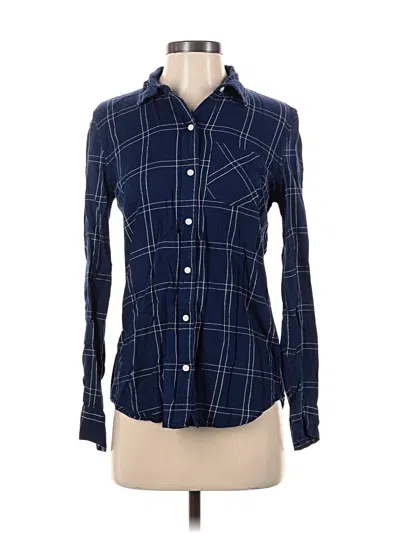 Pre-owned Gap Long Sleeve Button Down Shirt In Blue