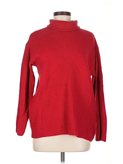Pre-owned Talbots Turtleneck Sweater In Red