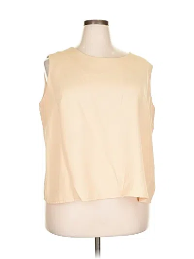 Pre-owned Assorted Brands Sleeveless Blouse In Brown