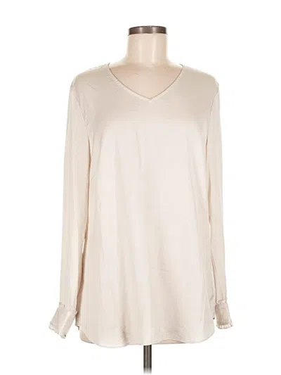 Pre-owned Cabi Long Sleeve T-shirt In White