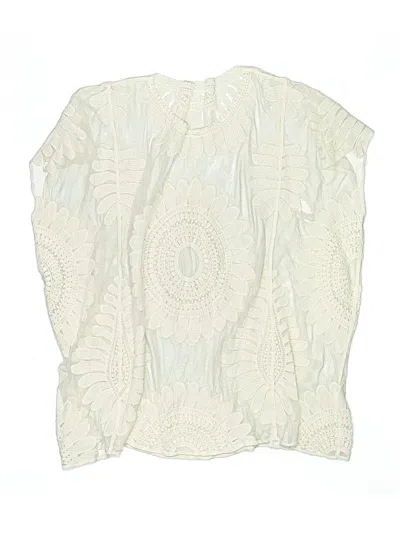 Pre-owned Cupshe Swimsuit Cover Up In White