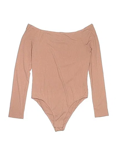 Pre-owned Ambiance Bodysuit In Brown