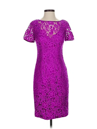 Pre-owned Theia Cocktail Dress In Purple