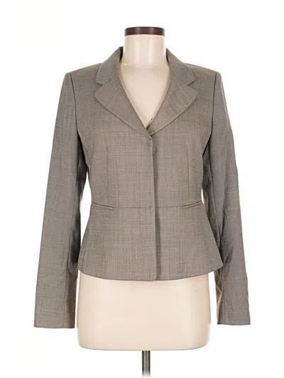 Pre-owned Ann Taylor Blazer Jacket In Gray
