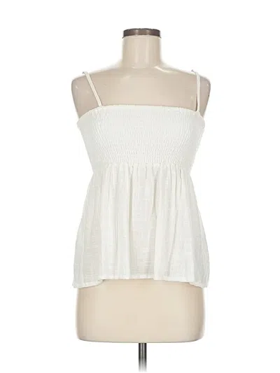 Pre-owned Assorted Brands Sleeveless Blouse In White