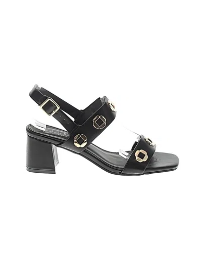 Pre-owned Nicole Miller Sandals In Black