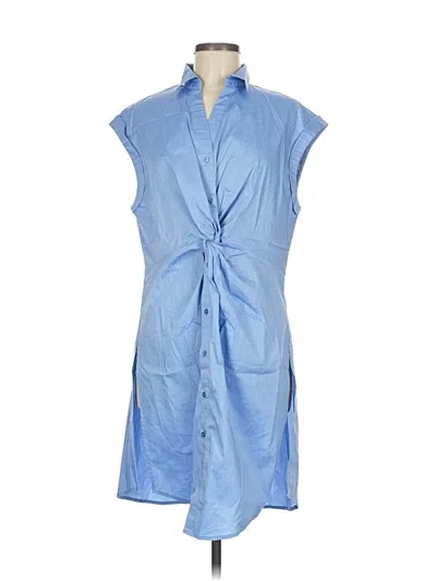 New York And Company Casual Dress In Blue