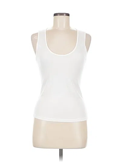 Pre-owned Zara Tank Top White Strapless Neckline Tops