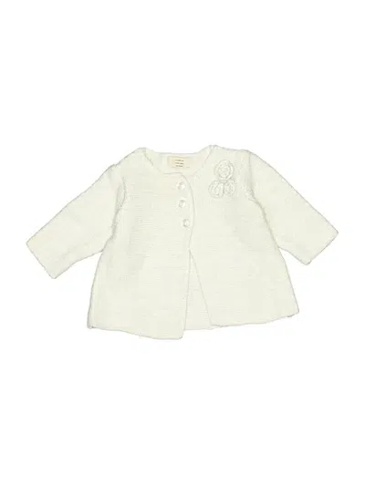Pre-owned Peek Babies' ... Cardigan Sweater In White