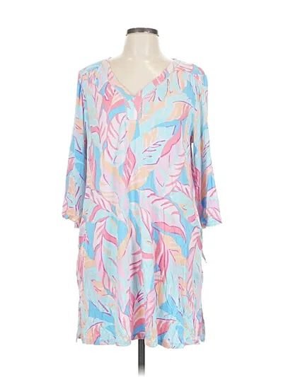 Ellen Tracy 3/4 Sleeve T-shirt In Blue