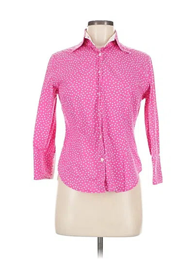 Pre-owned Nygard 3/4 Sleeve Button Down Shirt In Pink