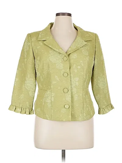 Pre-owned Jessica Howard Blazer Jacket In Green