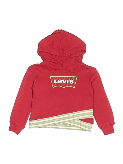 Pre-owned Levi's Kids'  Pullover Hoodie In Red