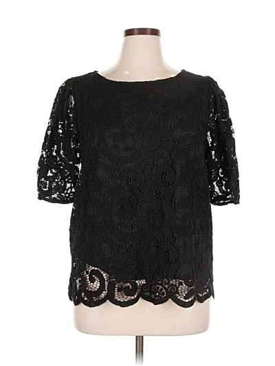 Pre-owned Nanette Lepore 3/4 Sleeve Blouse In Black