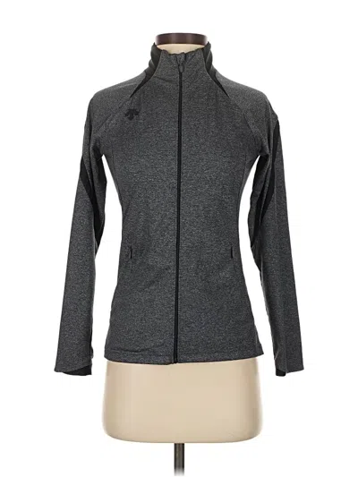 Pre-owned Descente Track Jacket In Gray