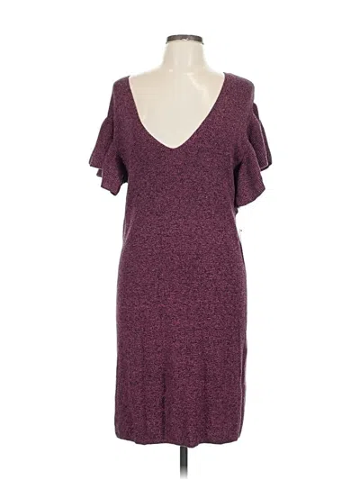 Pre-owned Express Casual Dress In Burgundy