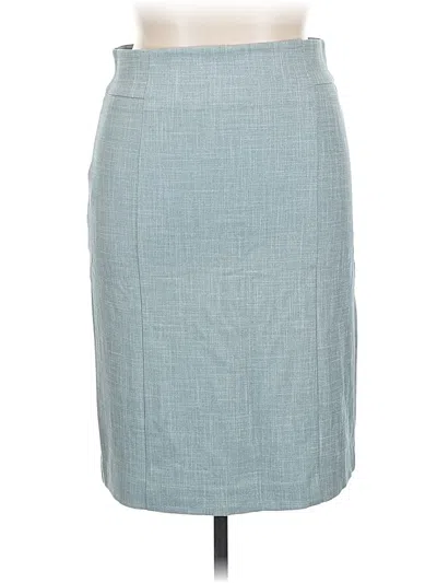 Pre-owned Ann Taylor Formal Skirt In Blue