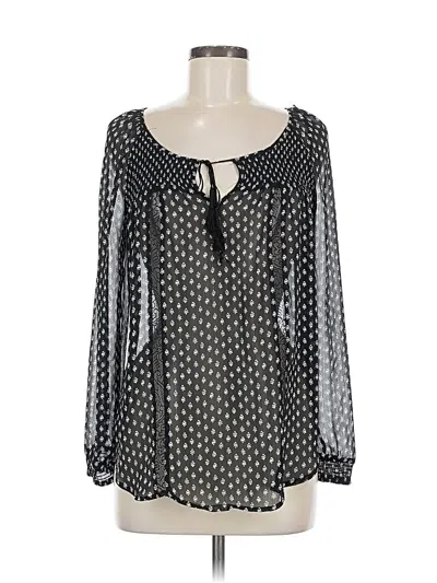 Pre-owned Princess Vera Wang Long Sleeve Blouse In Black