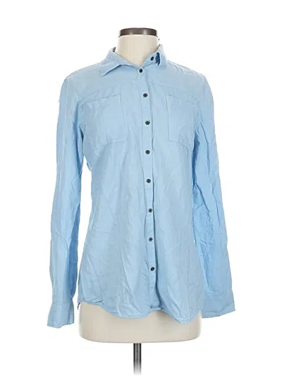 Mavi Long Sleeve Button Down Shirt In Blue