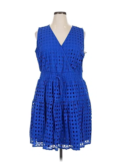 Pre-owned Simply Vera Vera Wang Cocktail Dress In Blue