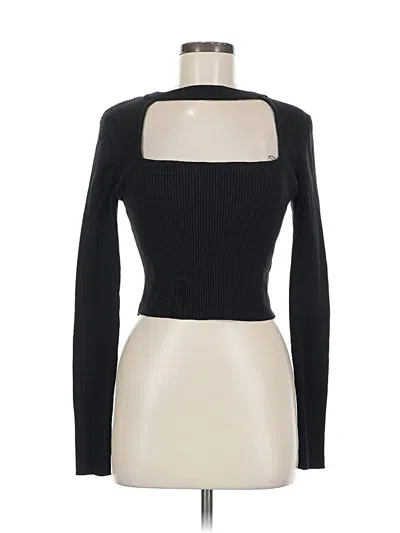 Pre-owned Forever 21 Cardigan Sweater In Black