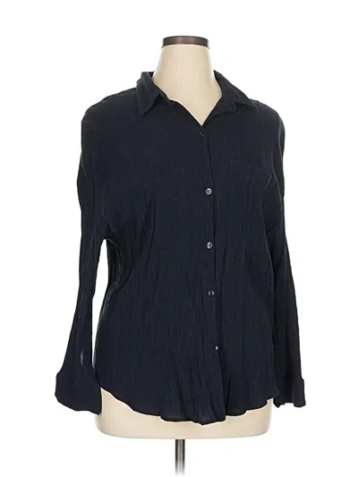 Pre-owned Abercrombie & Fitch Long Sleeve Blouse In Black