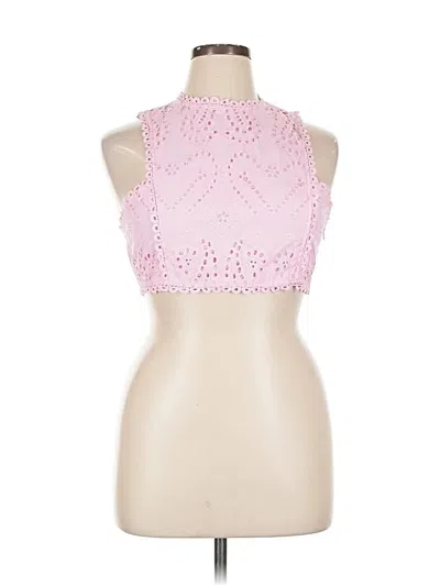 Pre-owned Unbranded Sleeveless Blouse In Pink