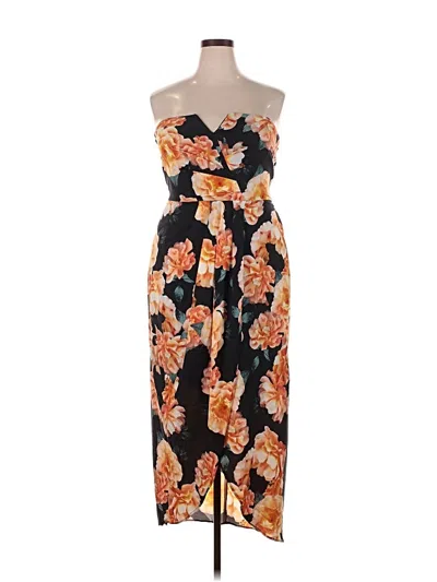 City Chic Casual Dress In Orange