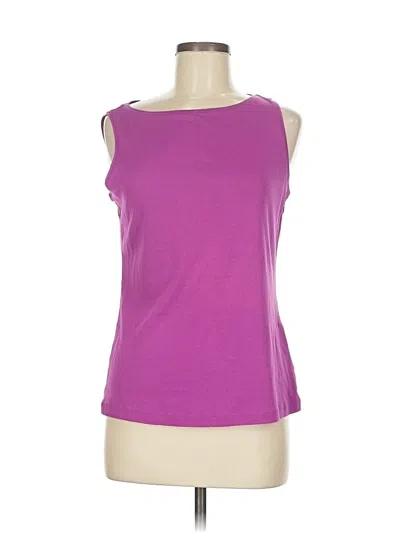 Pre-owned Talbots Sleeveless T-shirt In Purple