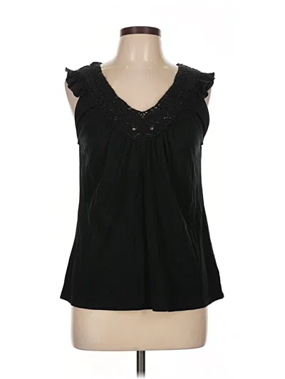 Pre-owned Polo Ralph Lauren Sleeveless Blouse In Black