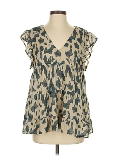 Pre-owned Entro Sleeveless Blouse In Brown