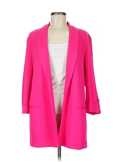 Pre-owned Anne Klein Coat In Pink