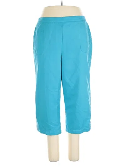 Pre-owned Alfred Dunner Casual Pants In Blue