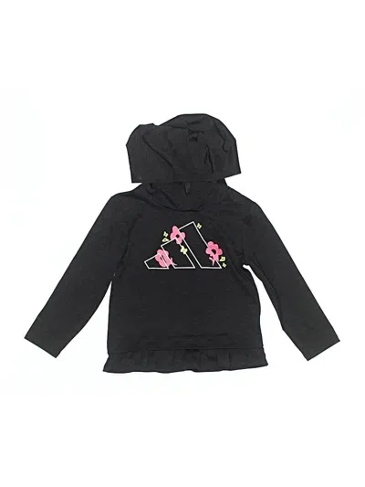 Pre-owned Adidas Originals Kids' Pullover Hoodie In Black