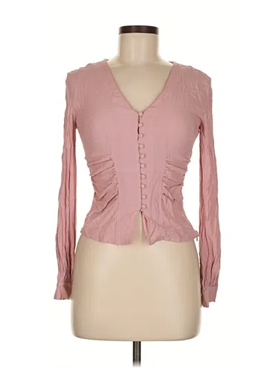 Pre-owned Los Angeles Atelier & Other Stories Long Sleeve Blouse In Pink