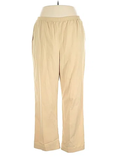 Pre-owned Alfred Dunner Casual Pants In Brown