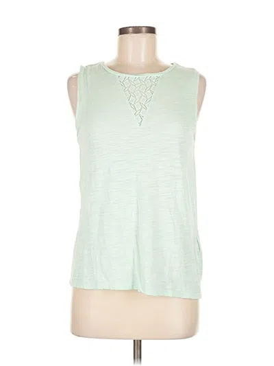 Pre-owned Banana Republic Factory Store Sleeveless T-shirt In Green