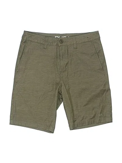 Pre-owned Rvca Kids' Khaki Shorts In Green