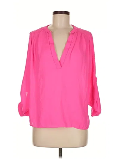 Pre-owned Sis Sis 3/4 Sleeve Blouse In Pink