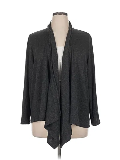 Pre-owned Natori Cardigan Sweater In Gray