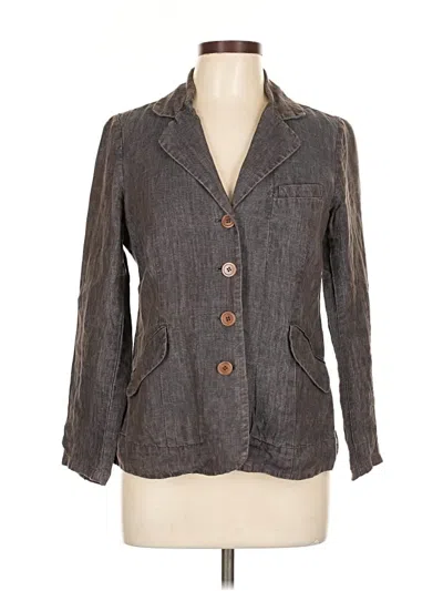 Pre-owned Eileen Fisher Blazer Jacket In Gray