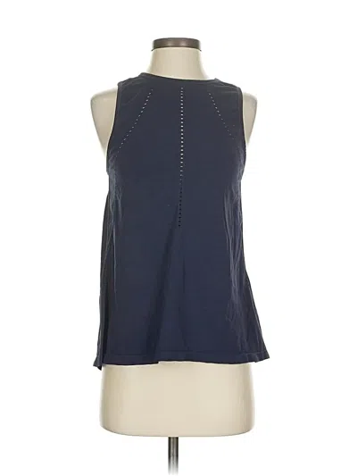 Pre-owned Athleta Sleeveless Blouse In Blue